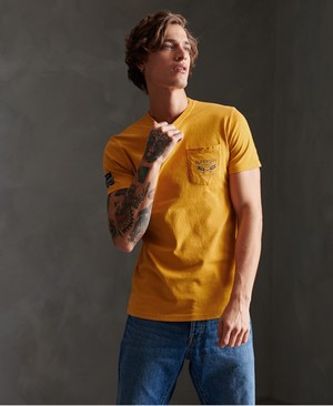 Superdry Workwear Pocket Férfi Pólók Arany | JSFTD5742